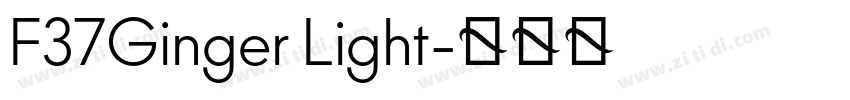 F37Ginger Light字体转换